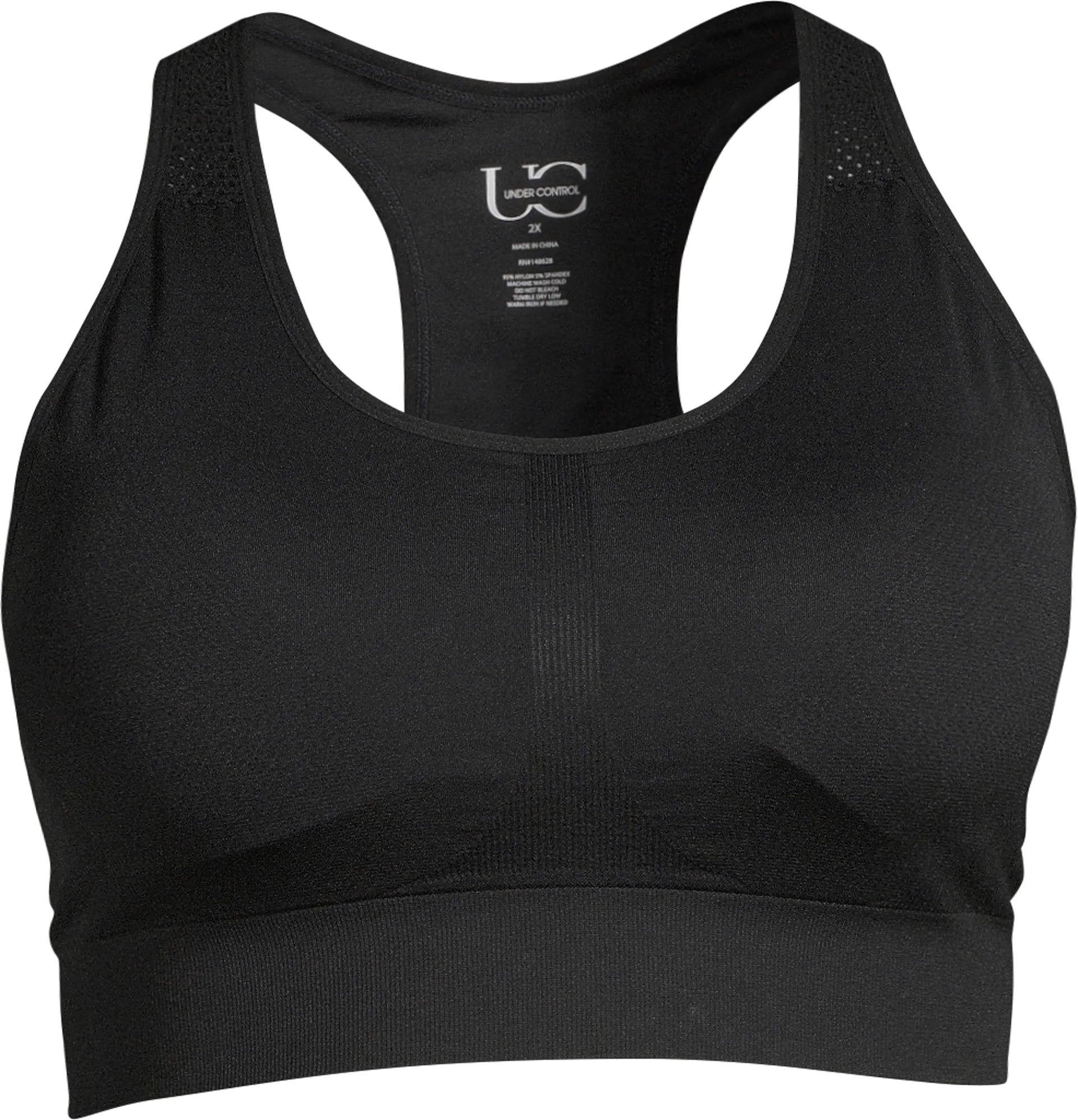 Women'S plus Size Sports Bra High Support Seamless Racerback