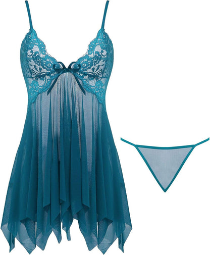 Lace Babydoll Lingerie for Women