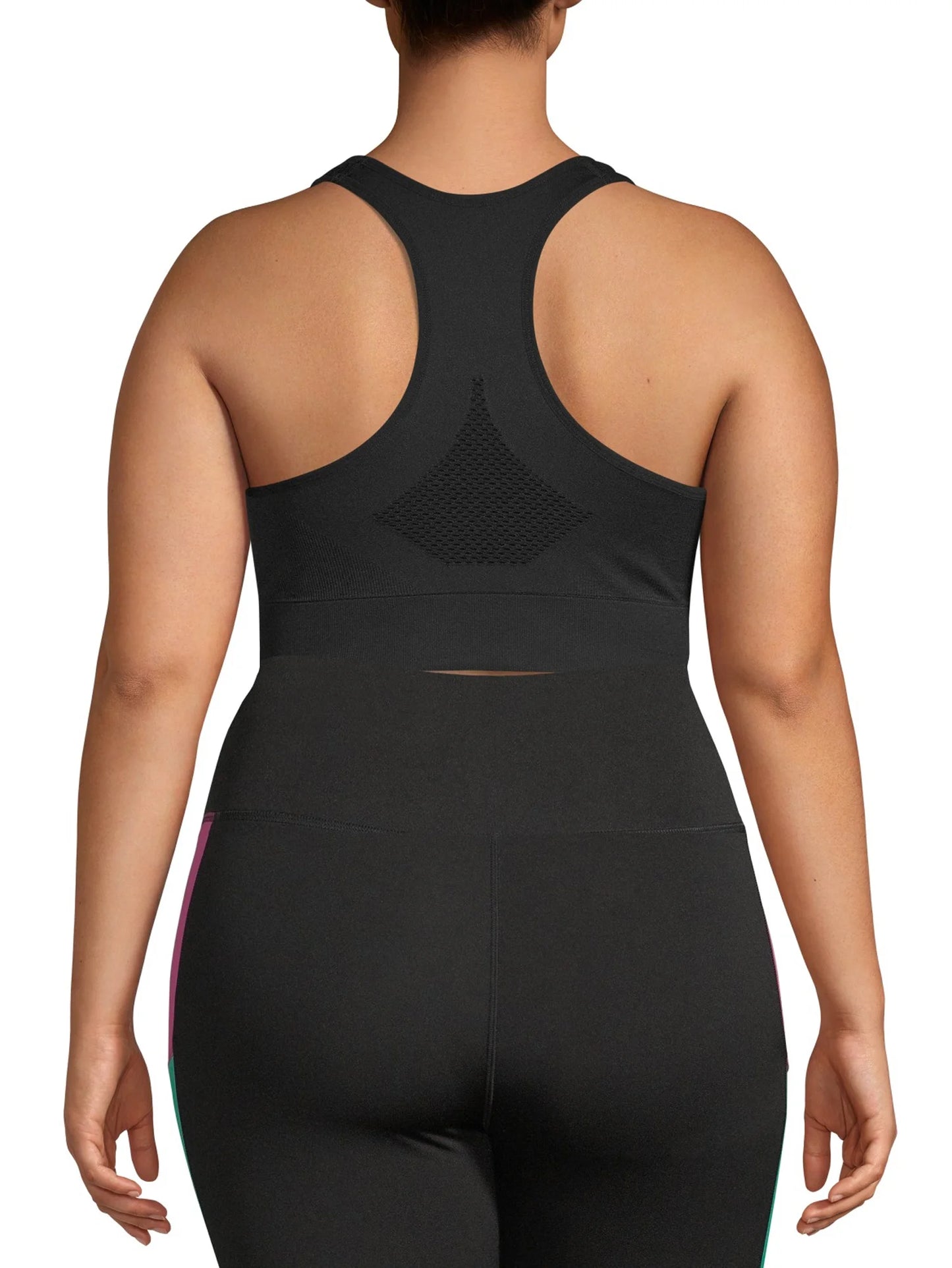 Women'S plus Size Sports Bra High Support Seamless Racerback